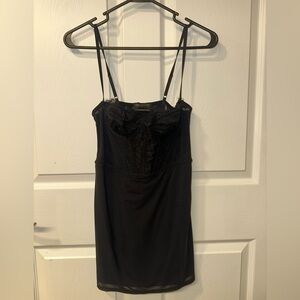 Urban Outfitters Black Lace Corset Dress